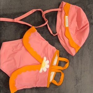 The Beaufort Bonnet Company swimsuit and hat.